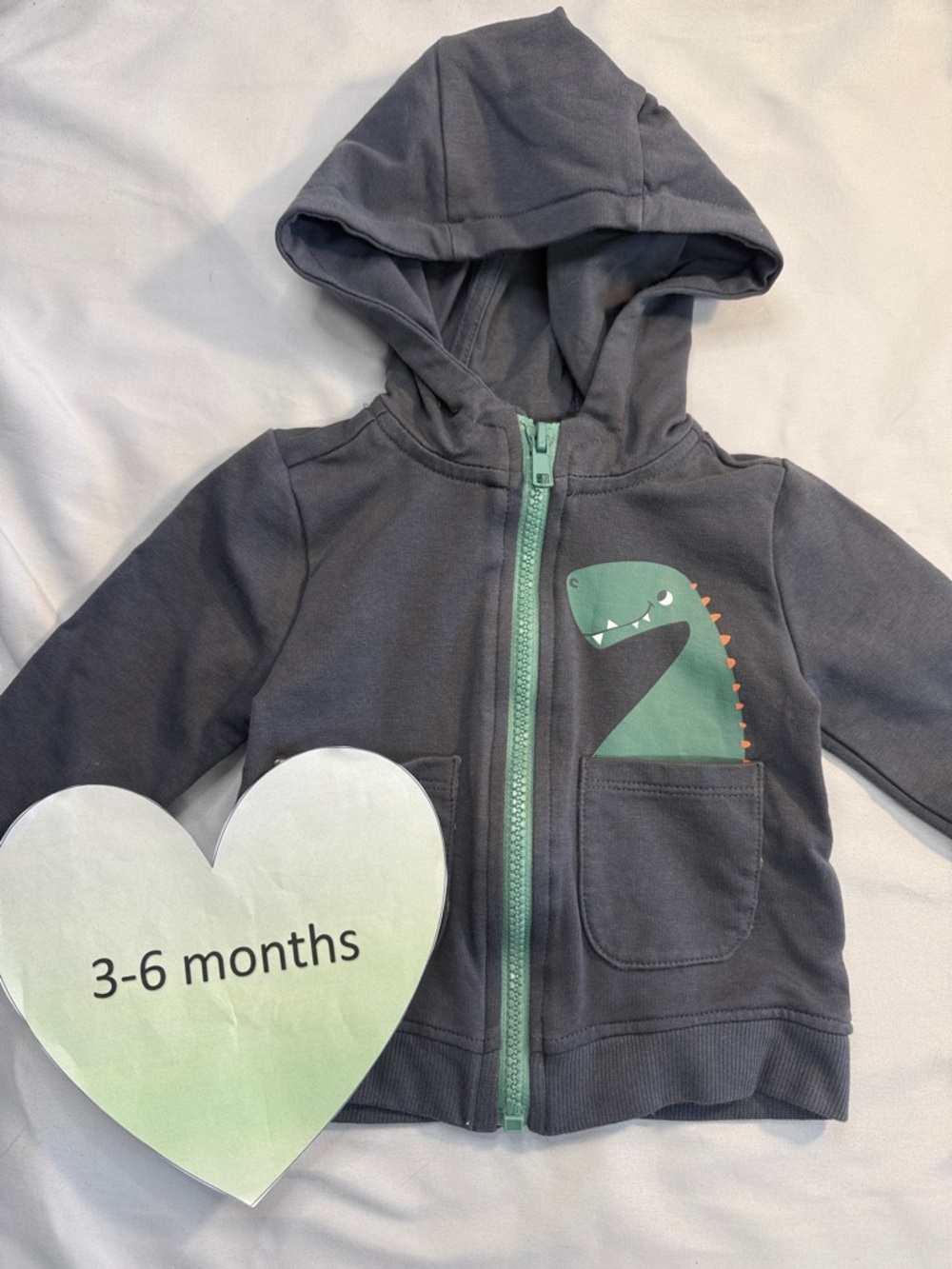 Tommy Bahama - Gray and Green Hooded jacket with Dinosaur Design
